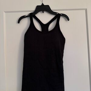 Lululemon Black Ribbed Racerback Tank Top